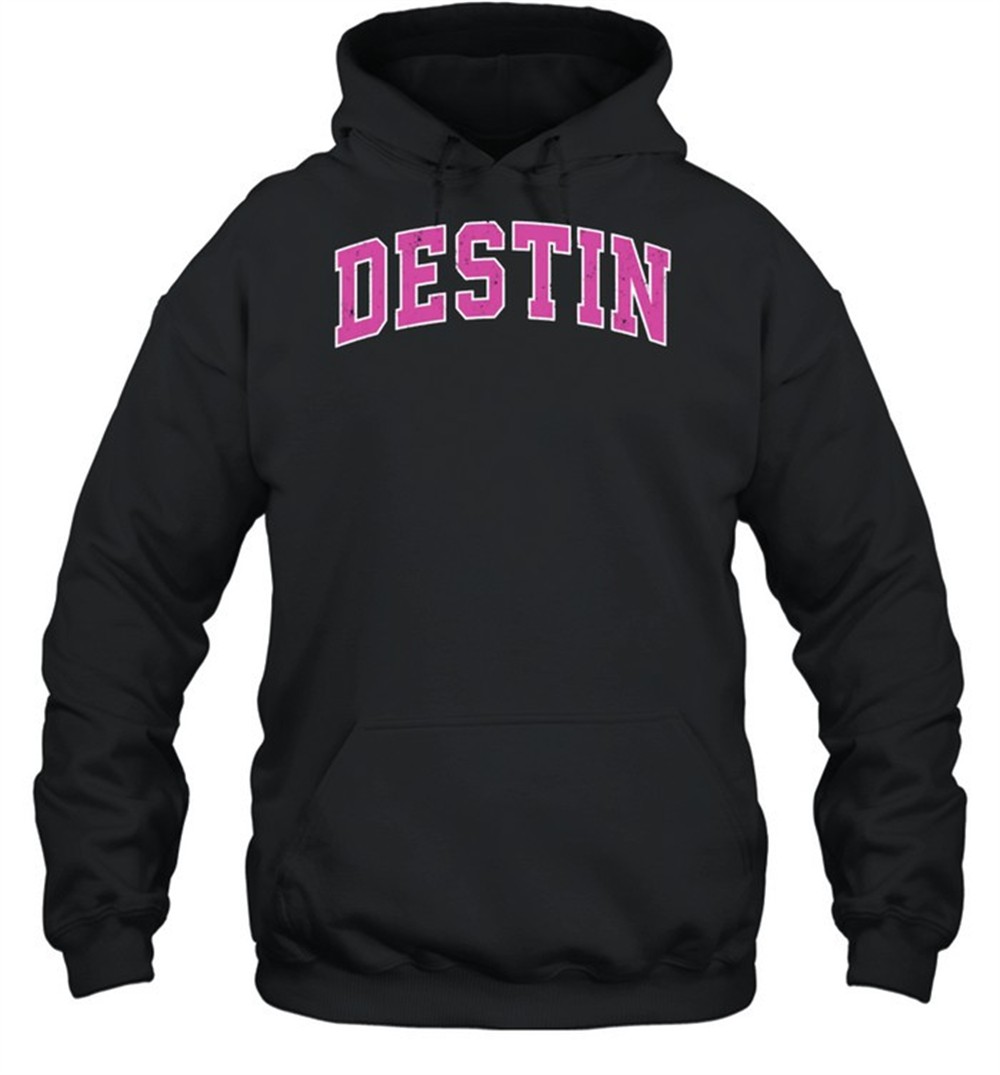 Destin Florida FL Vintage Sports Design Pink Design shirt