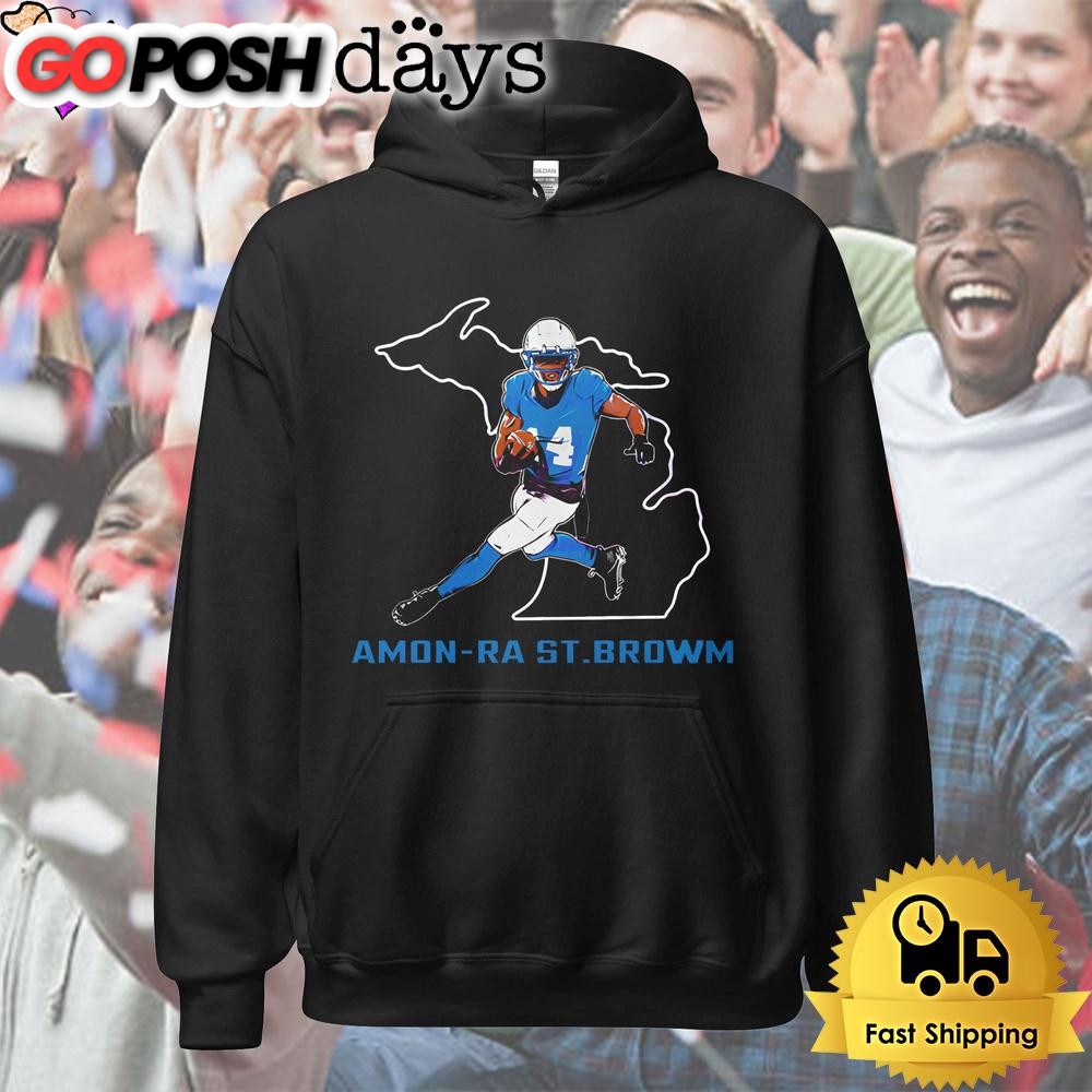 detroit-lions-dootball-amon-ra-st-brown-state-star-t-shirt-jjdj856f Detroit Lions Dootball Amon Ra St Brown State Star T Shirt