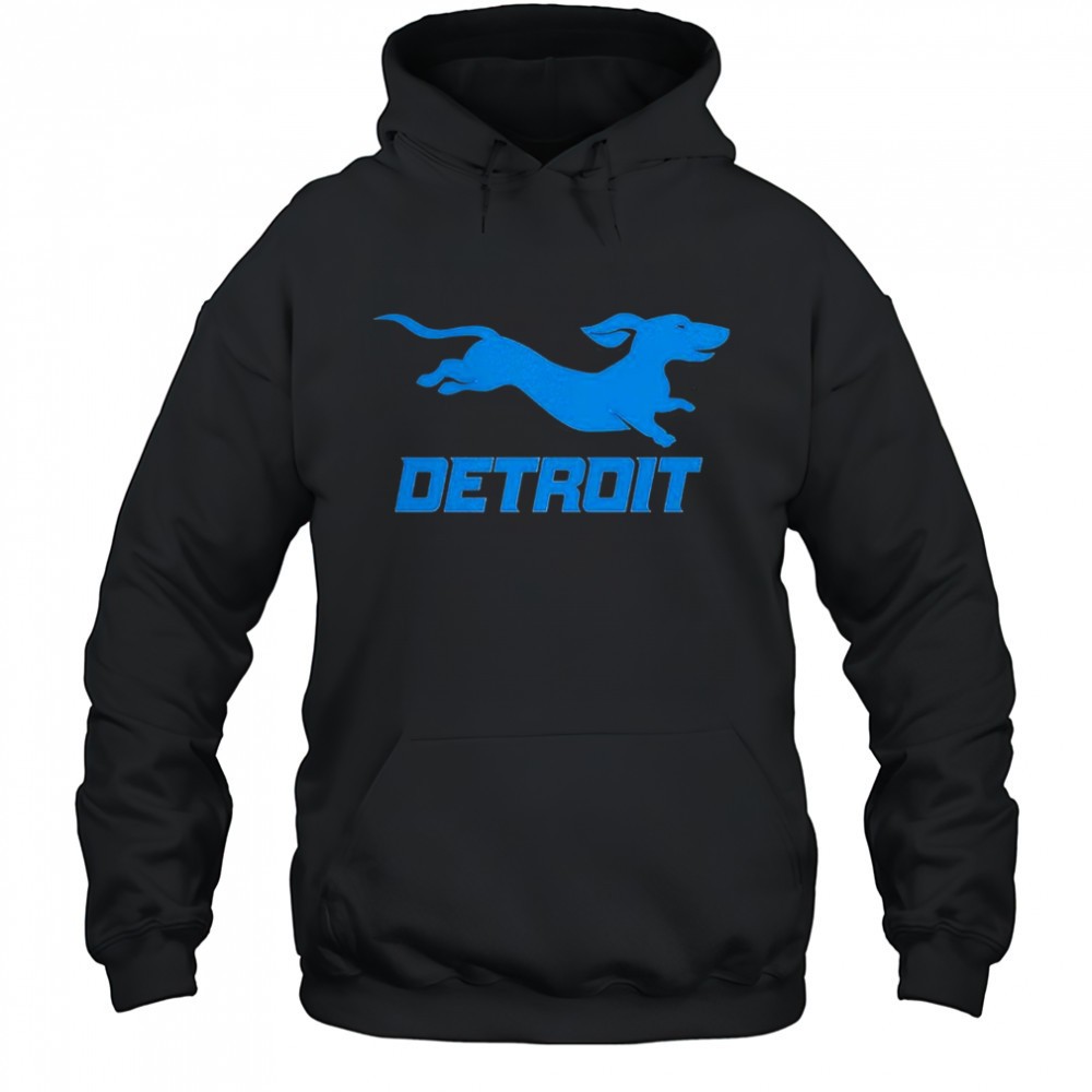 Detroit Lions football Dachshund logo shirt