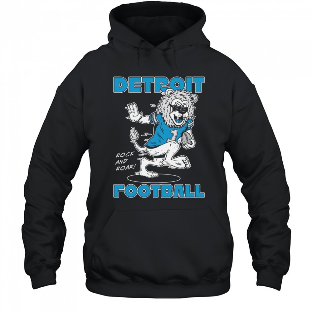 Detroit Lions Football Rock And Roar Mascot 2025 Shirt