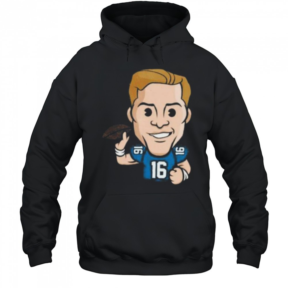 Detroit Lions Jared Goff Emoji Washed Oversized Vintage Mens Shirt