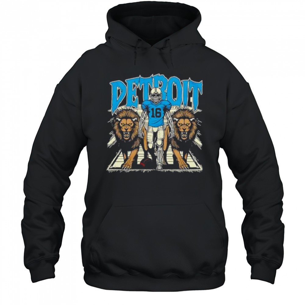 Detroit Lions Skeleton Football Player shirt