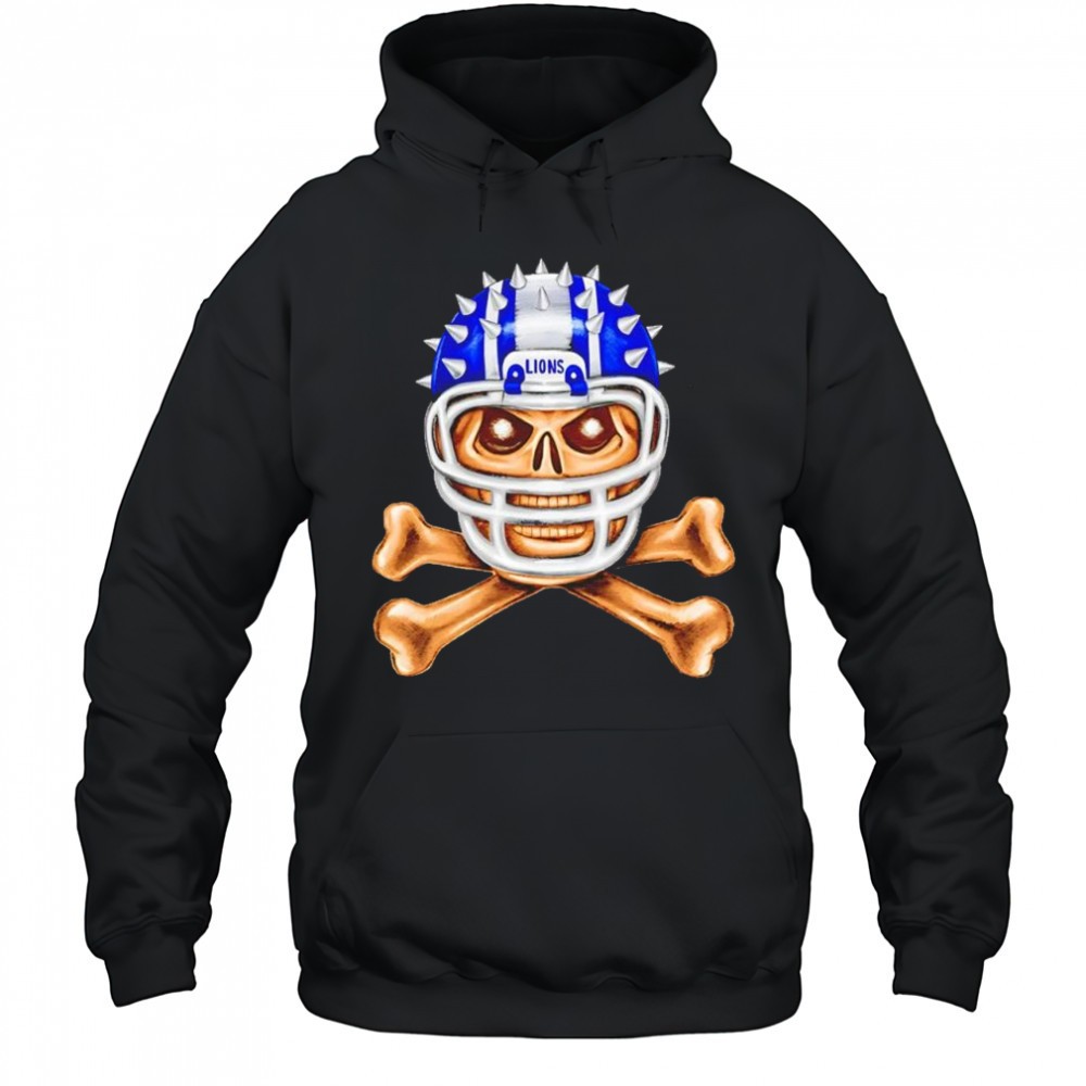 Detroit Lions skull helmet shirt