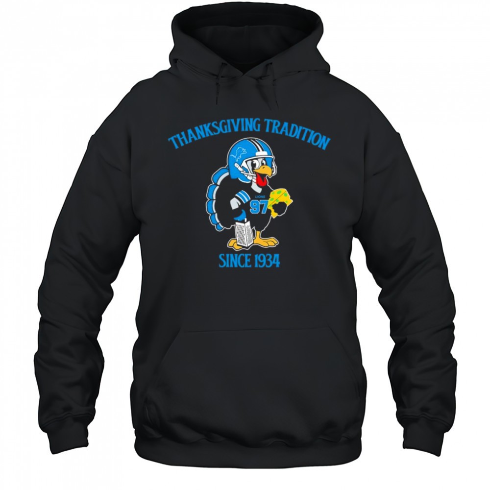 Detroit Lions Thanksgiving Tradition Since 1934 shirt