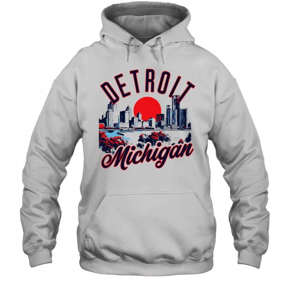 Detroit Michigan Skyline Sunset shirt