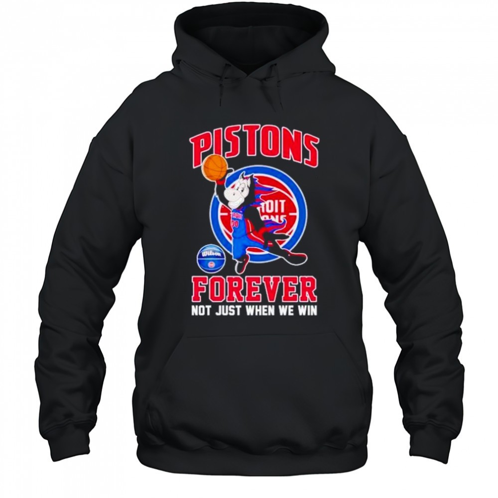 Detroit Pistons Hooper mascot forever not just when we win shirt