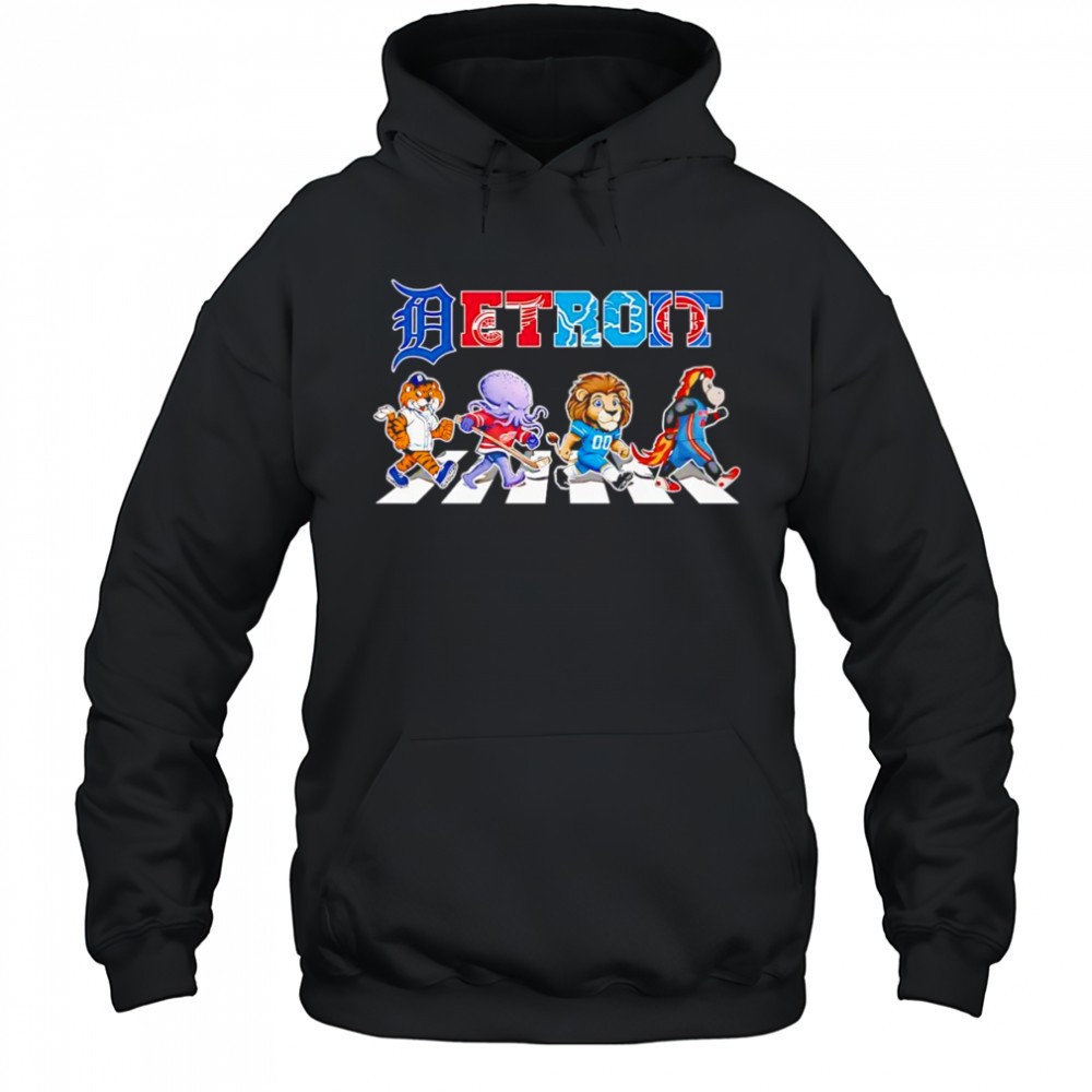Detroit sports mascot chibi cross road shirt