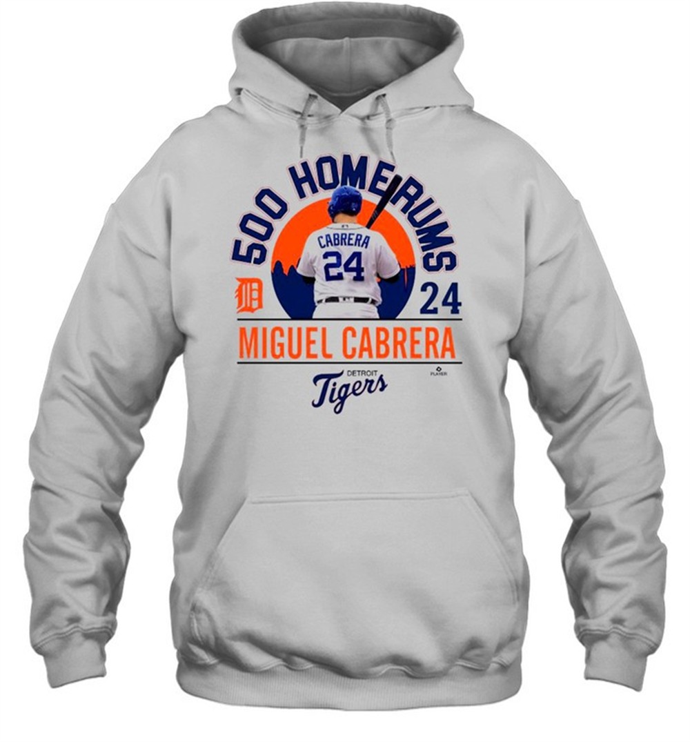 Detroit Tiger 24 Miguel Cabrera MLB Home Run shirt