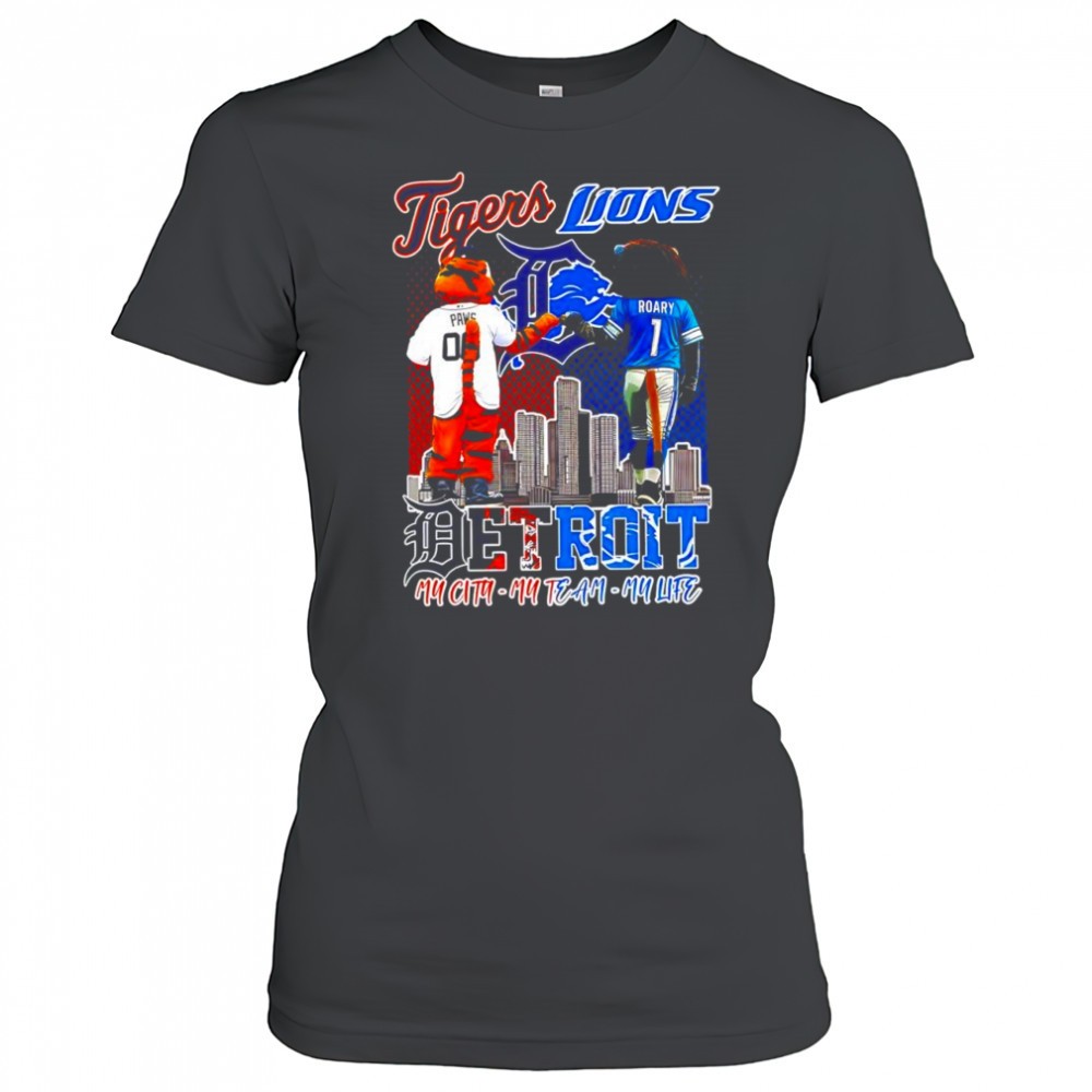 detroit-tigers-and-the-detroit-lions-mascot-my-city-my-team-my-life-shirt-y40eomo1 Detroit Tigers and the Detroit Lions mascot my city my team my life shirt