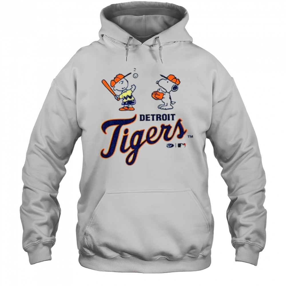 Detroit Tigers baseball Peanuts Snoopy shirt