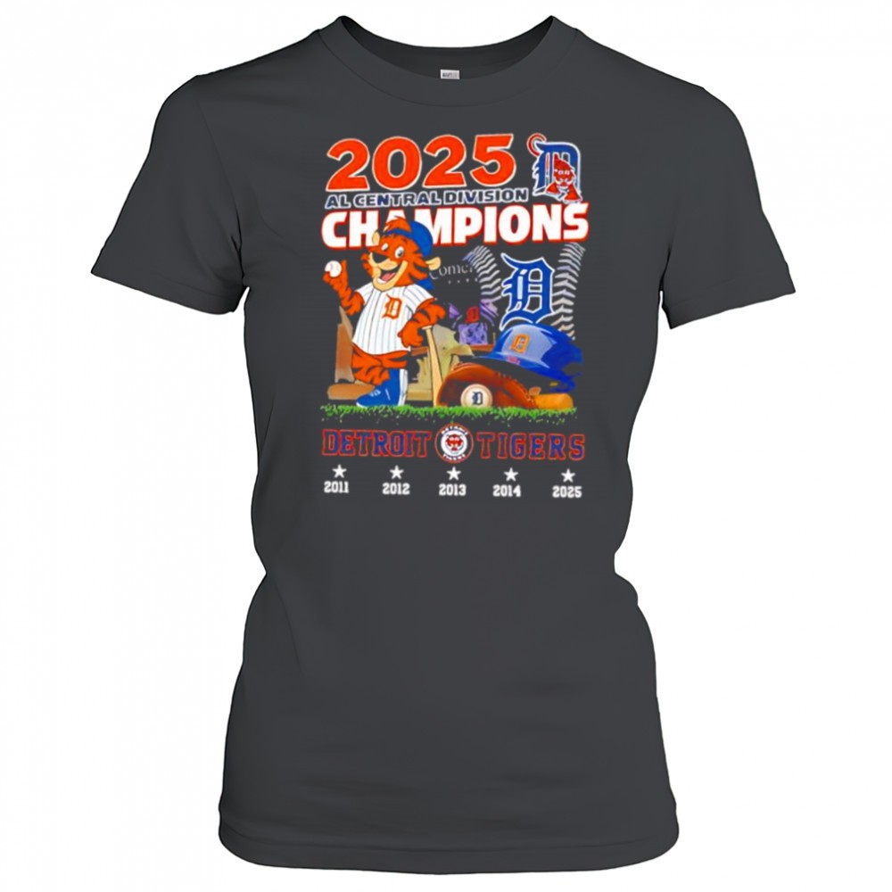 detroit-tigers-mascot-2025-al-central-division-champions-shirt-qjuixpg2 Detroit Tigers mascot 2025 AL Central Division Champions shirt