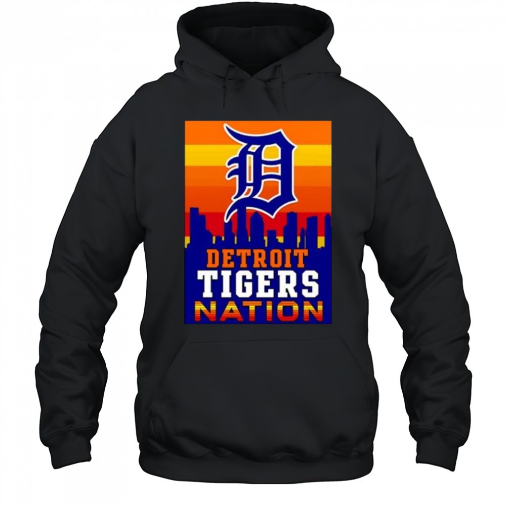 Detroit Tigers Nation skyline shirt
