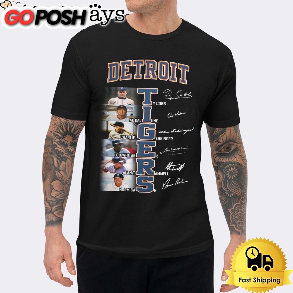 Detroit Tigers Team Signature 2024 Unisex T-Shirt