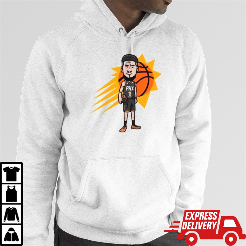 Devin Booker Phoenix Suns player cartoon shirt