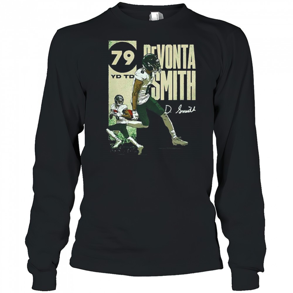 devonta-smith-philadelphia-eagles-football-79-yard-signature-shirt-39gu2api DeVonta Smith Philadelphia Eagles football 79 yard signature shirt