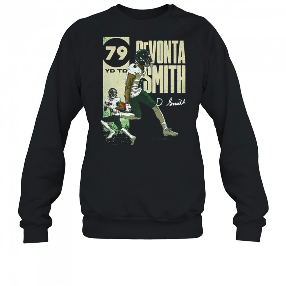 devonta-smith-philadelphia-eagles-football-79-yard-signature-shirt-39gu2api DeVonta Smith Philadelphia Eagles football 79 yard signature shirt