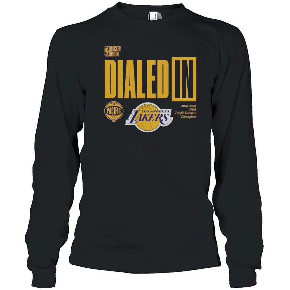 dialed-in-los-angeles-lakers-teeworksusa-2025-pacific-division-champions-shirt-zklwqn3p Dialed In Los Angeles Lakers TeeWorksUSA 2025 Pacific Division Champions Shirt