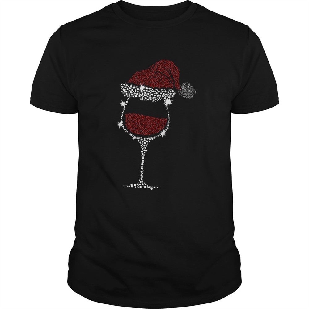 diamond-wine-glasses-santa-hat-christmas-shirt-xeqqaxl7 Diamond Wine Glasses Santa Hat Christmas shirt