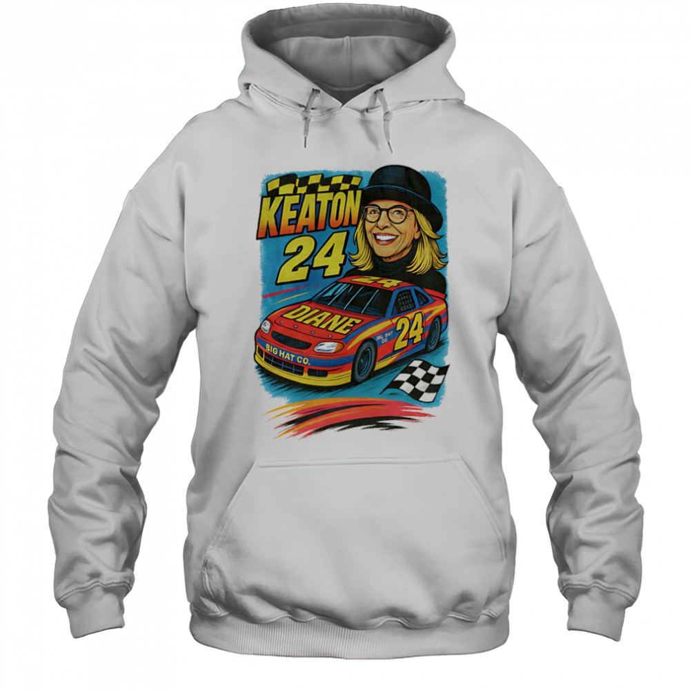 Diane Keaton Nascar racing 90s shirt
