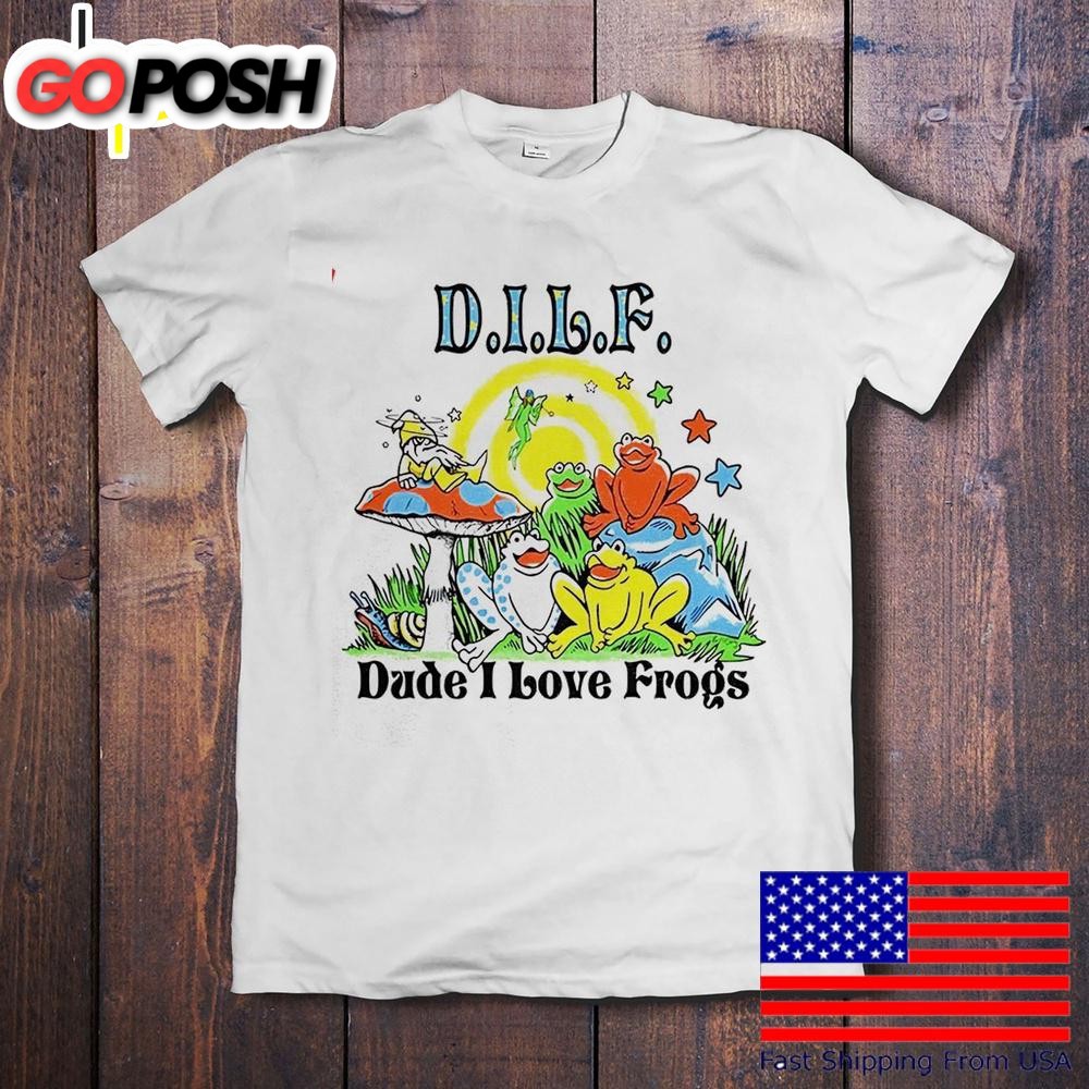Dilf Dude I Love Frogs T-Shirt