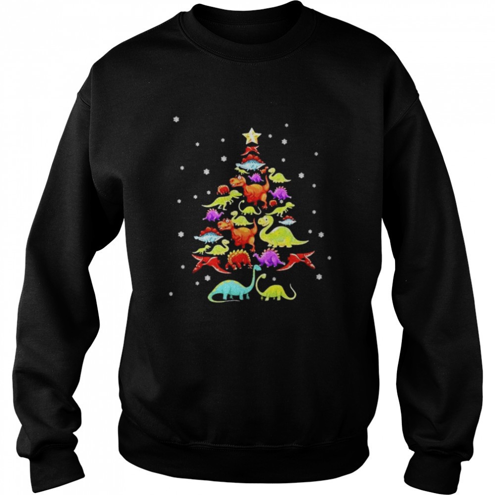 dinosaur-christmas-tree-shirt-eqnvg27y Dinosaur Christmas tree shirt