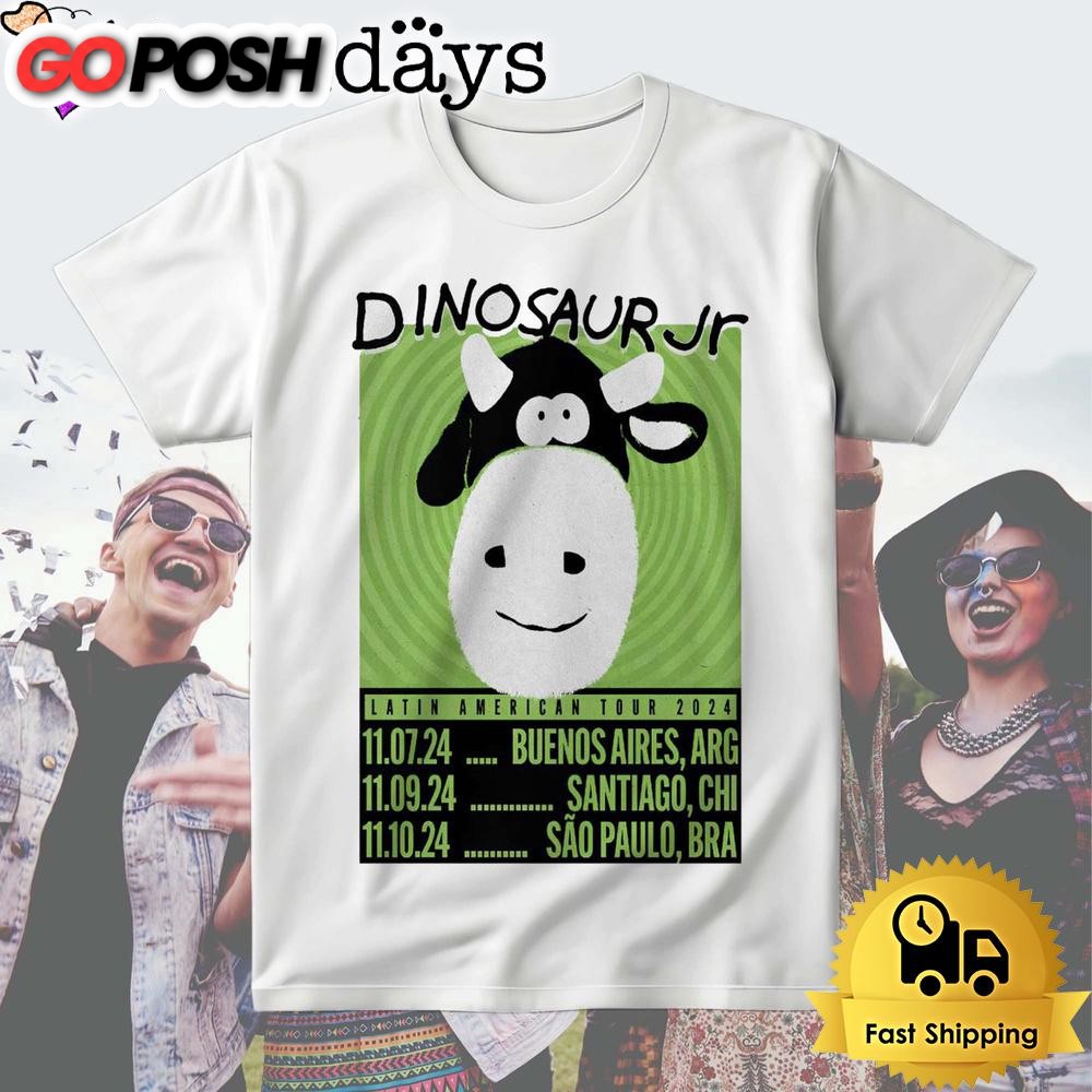 Dinosaur JR Latin American Tour November 2024 T Shirt