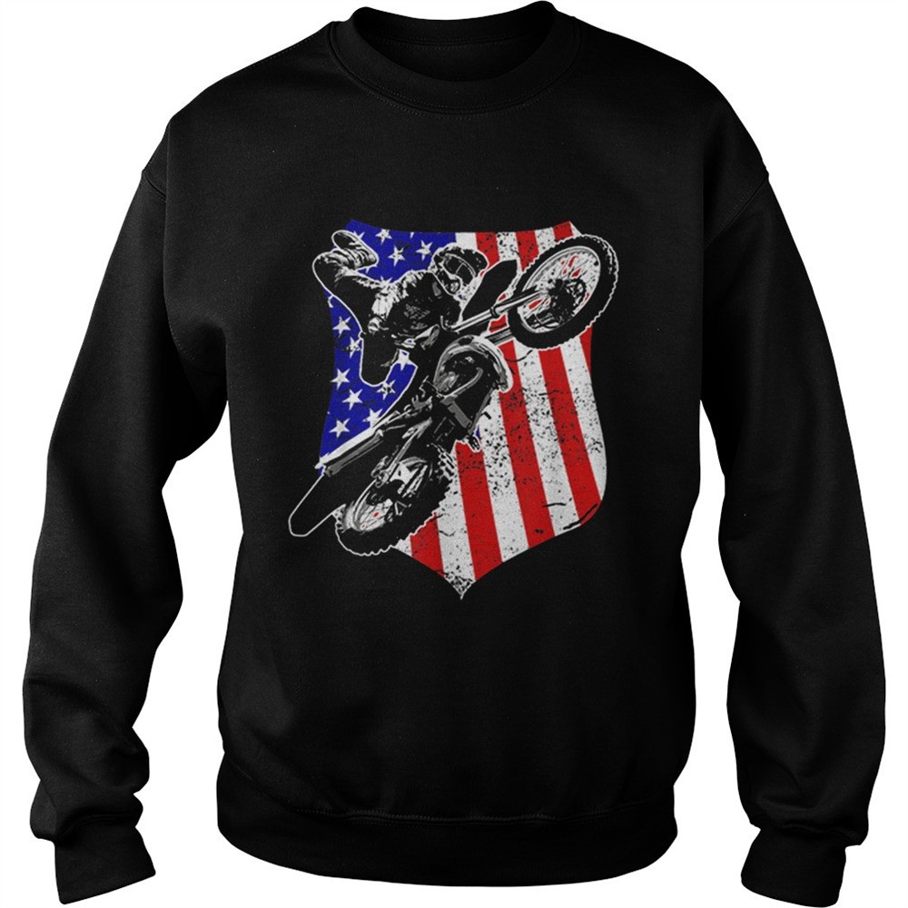 Dirt Bike Motocross 4th of July shirt