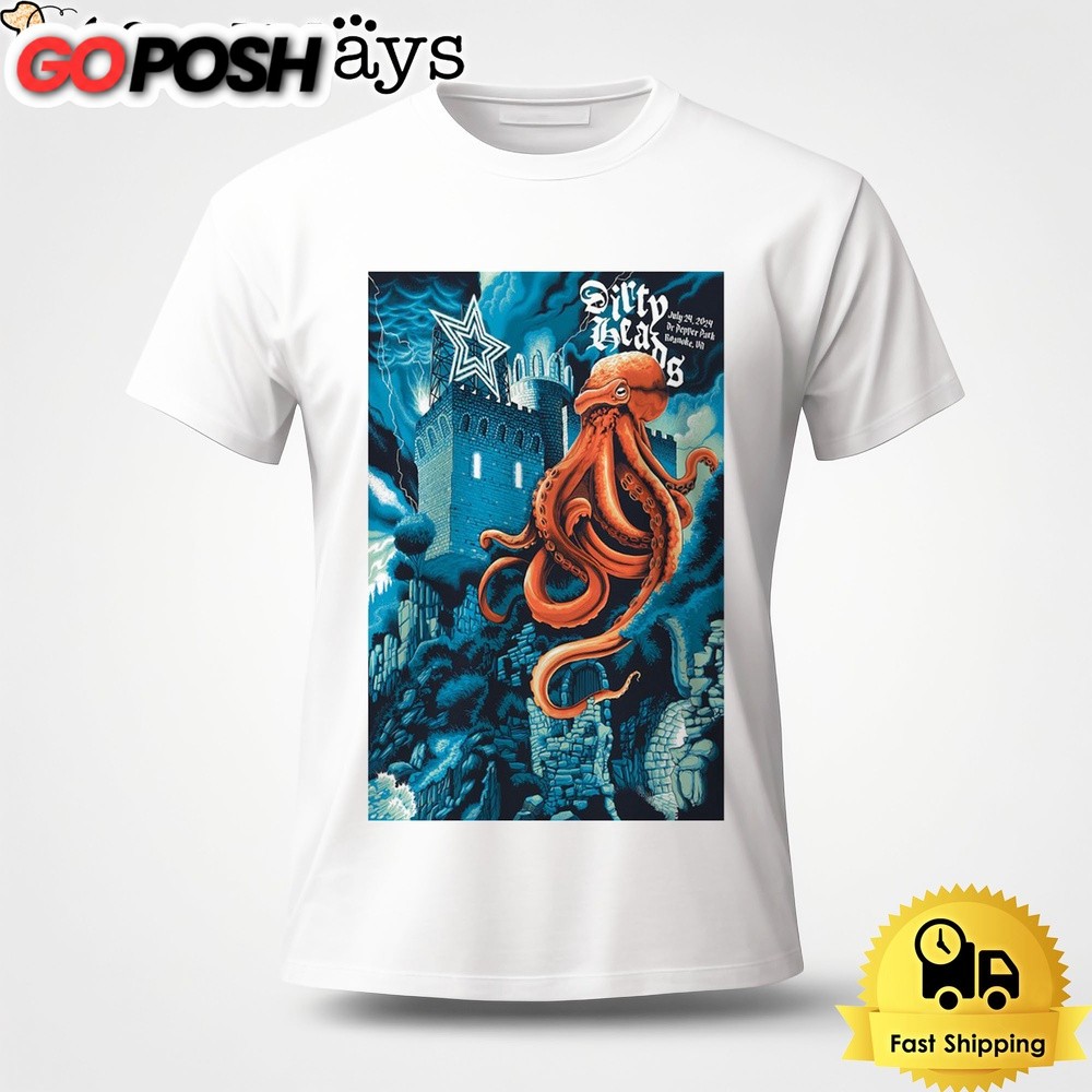 Dirty Heads Dr Pepper Park At The Bridges In Roanoke VA On July 24 2024 Unisex T-Shirt