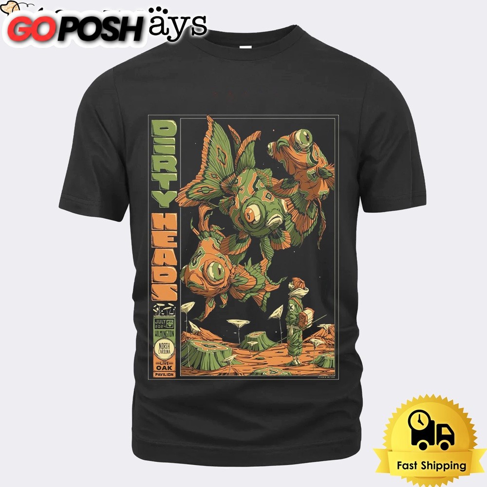 Dirty Heads Live At Oak Bank Pavilion Wilmington NC On July 27 2024 Unisex T-Shirt