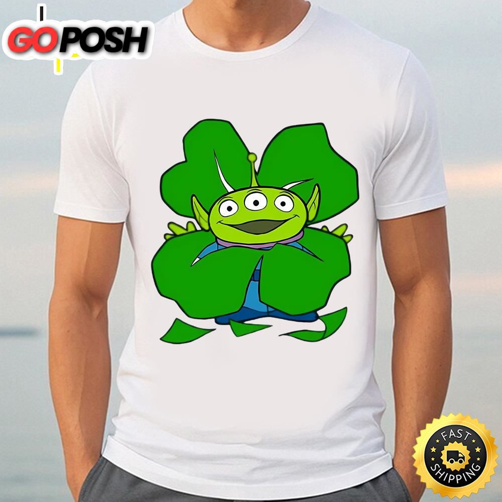 Disney and Pixar Toy Story Alien Shamrock St. Patricks Day Shirt