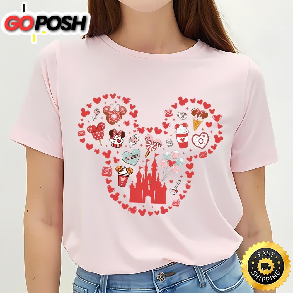 Disney Castle Valentines Day Shirt