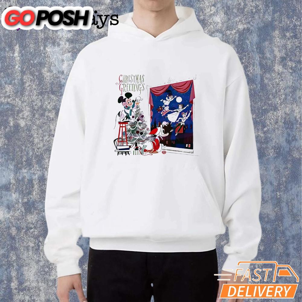 disney-christmas-mickey-donald-duck-peter-pan-t-shirt-prt60l7e Disney Christmas Mickey Donald Duck Peter Pan T-Shirt