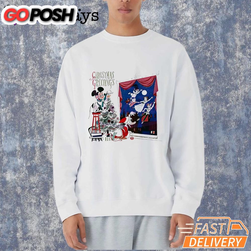 disney-christmas-mickey-donald-duck-peter-pan-t-shirt-prt60l7e Disney Christmas Mickey Donald Duck Peter Pan T-Shirt
