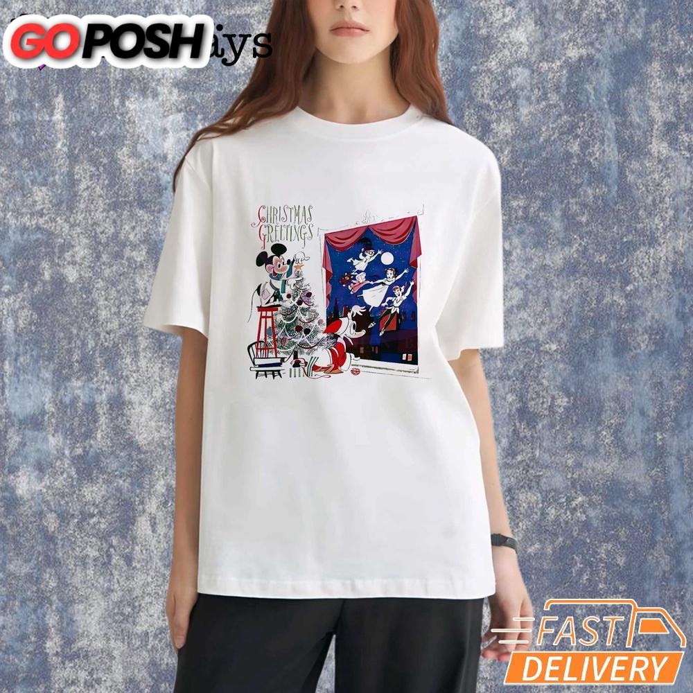 disney-christmas-mickey-donald-duck-peter-pan-t-shirt-prt60l7e Disney Christmas Mickey Donald Duck Peter Pan T-Shirt