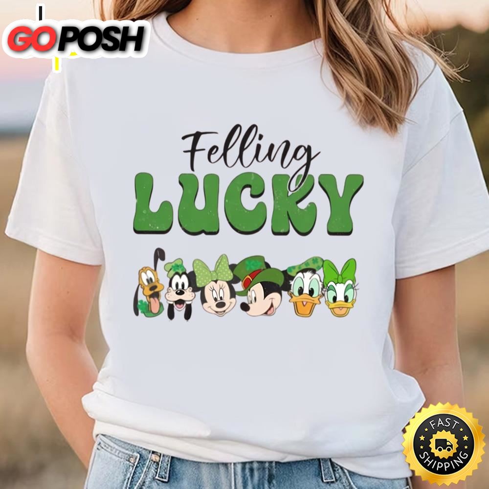 Disney Felling Lucky Shamrock Mickey And Friends St. Patricks Day…