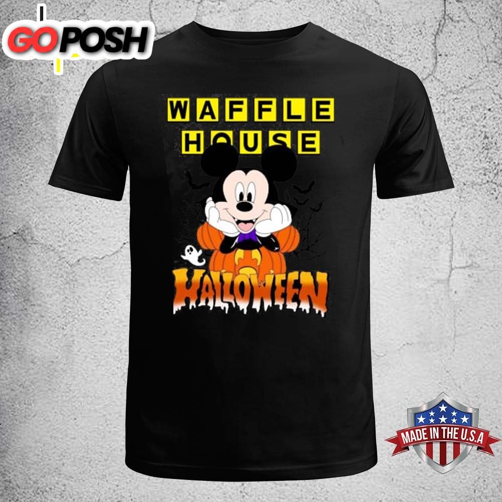 Disney Halloween Waffle House Disney Mickey T-shirt