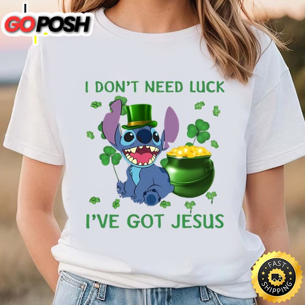 Disney Lilo And Stitch Shirt, Stitch St Patricks Day I Dont Need…