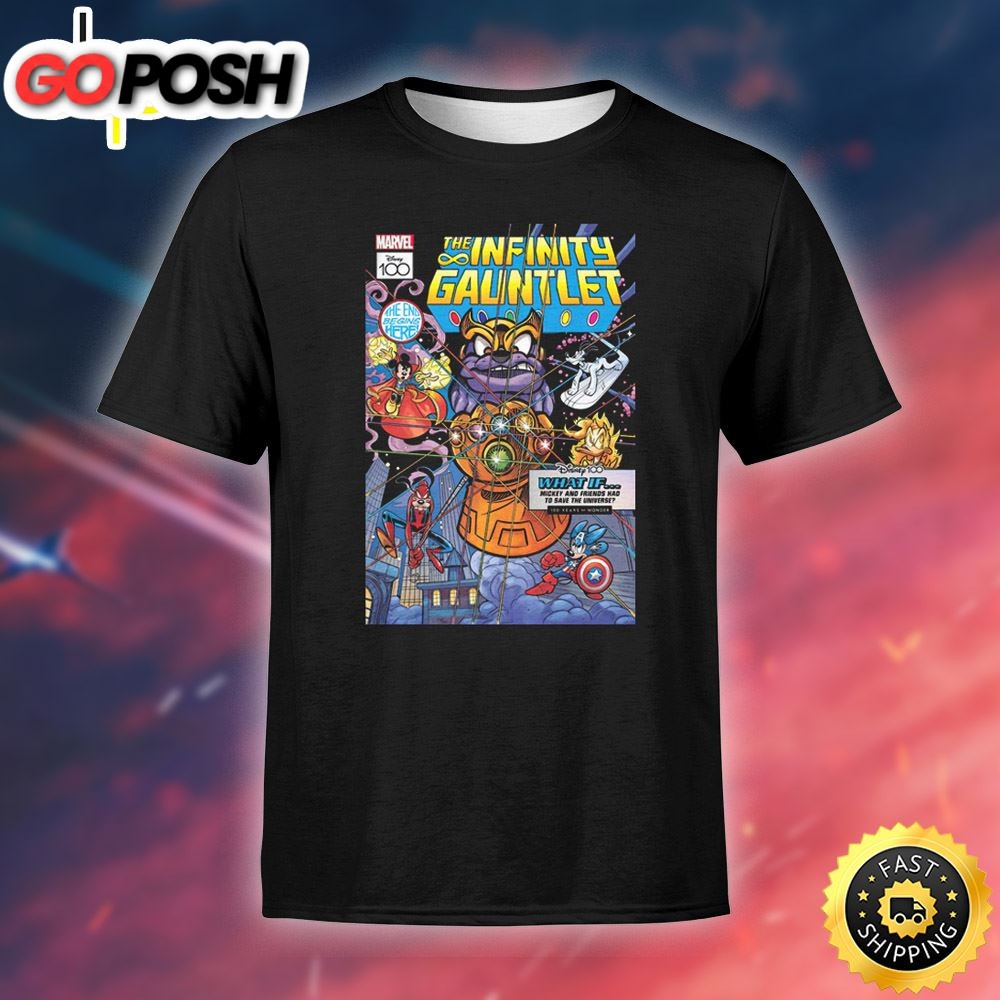 Disney & Marvel The Infinity Gauntlet Mickey And Friends Save The Universe Unisex T-shirt