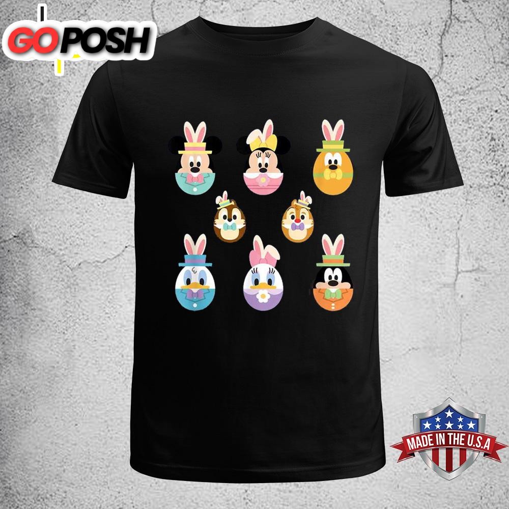 Disney Mickey And Friends Cute Easter Bunny Ears Disney Easter Shirt