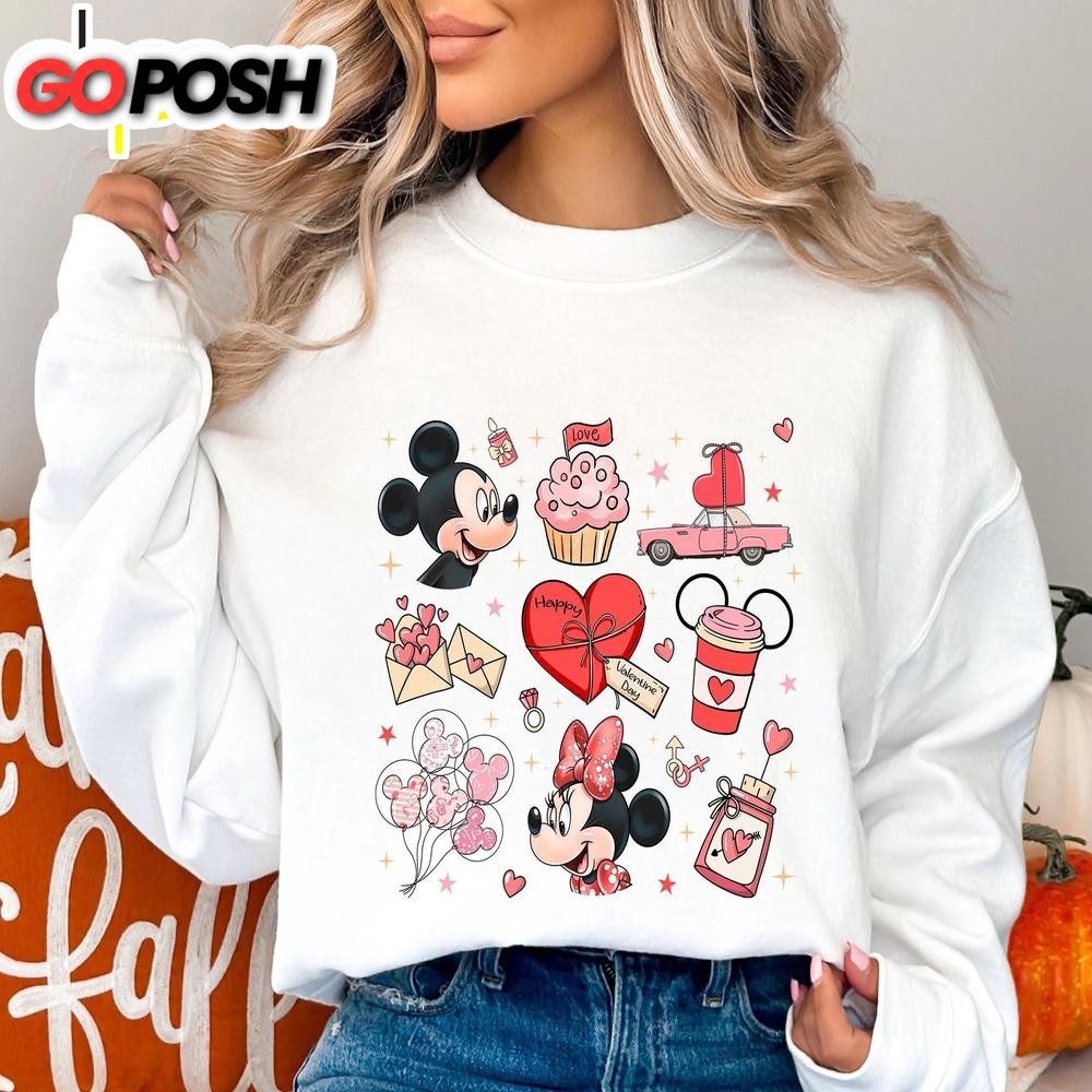 Disney Mickey Minnie Love Sweatshirt