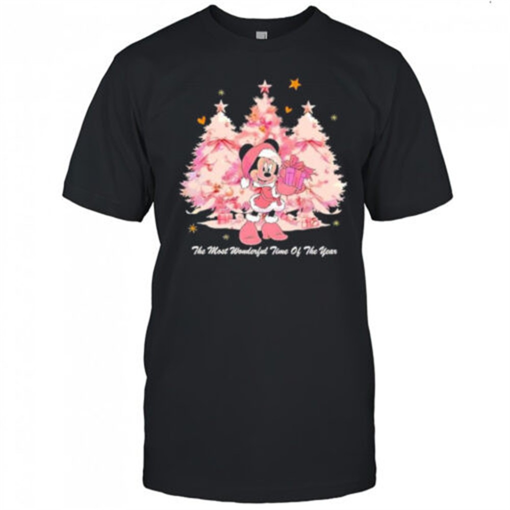 disney-minnie-mouse-christmas-pink-tree-the-most-wonderful-time-of-the-year-shir-e3j9rzk4 Disney Minnie Mouse Christmas Pink Tree The Most Wonderful Time Of The Year shirt