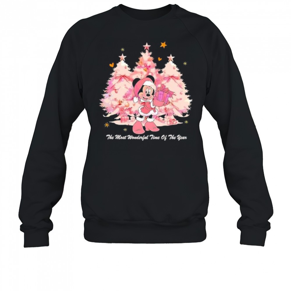 disney-minnie-mouse-christmas-pink-tree-the-most-wonderful-time-of-the-year-shir-e3j9rzk4 Disney Minnie Mouse Christmas Pink Tree The Most Wonderful Time Of The Year shirt