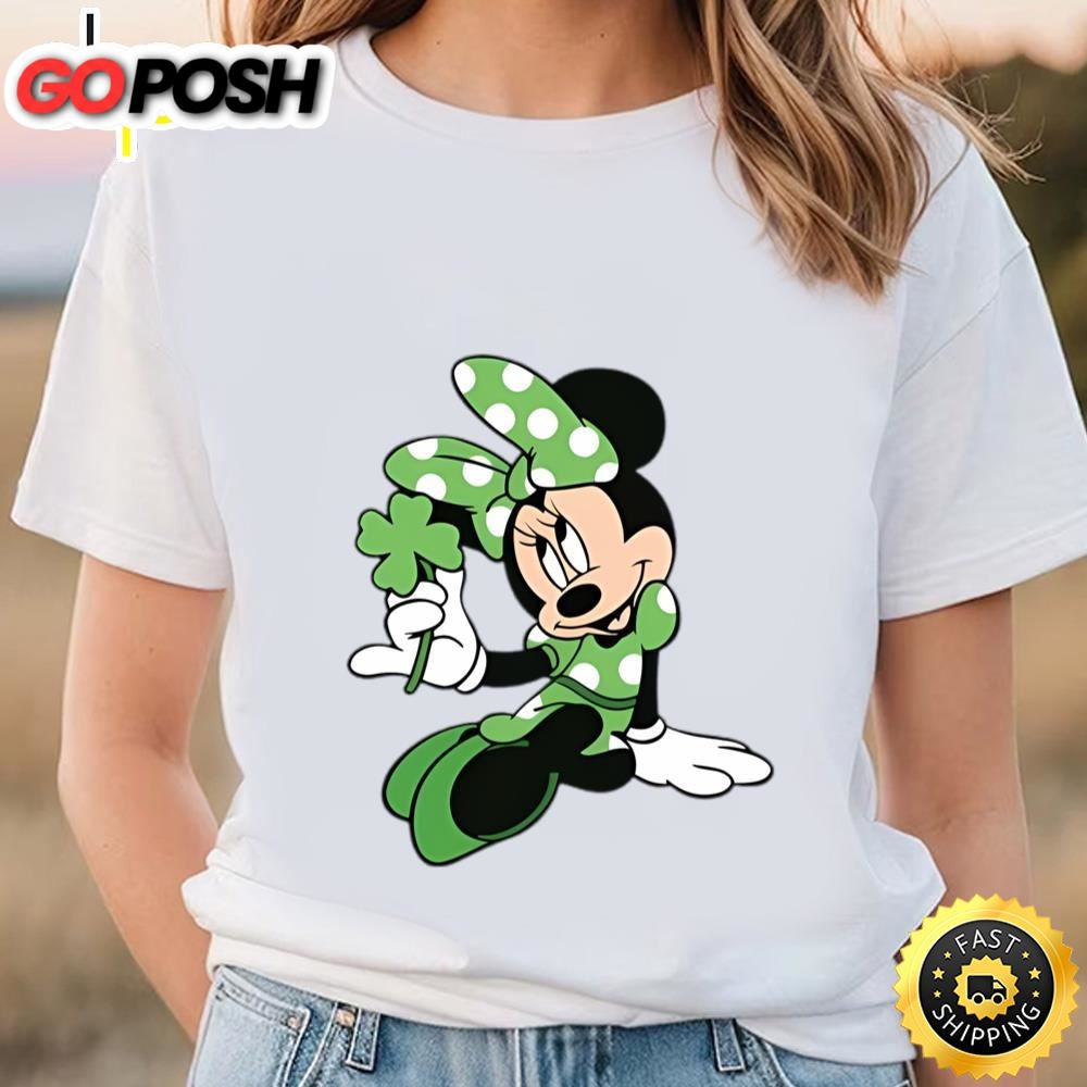 Disney Minnie Mouse Shamrock Dress St. Patricks Day Shirt