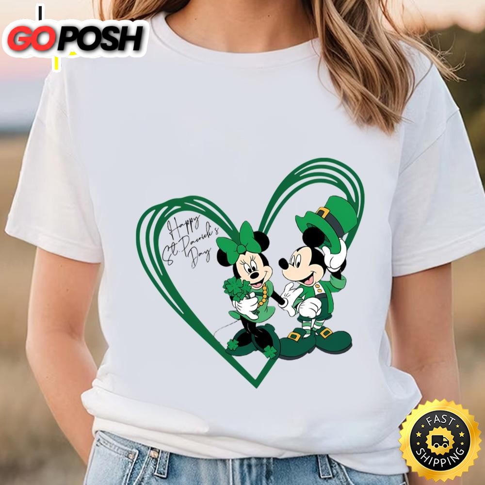 Disney St. Patricks Day Mickey And Minnie Shirt