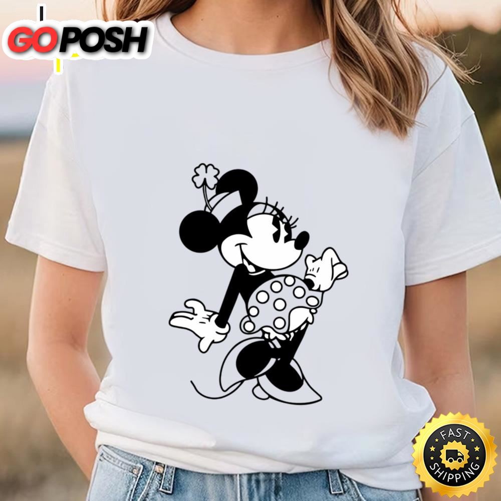 Disney St Patricks Day Shamrock Minnie Shirt