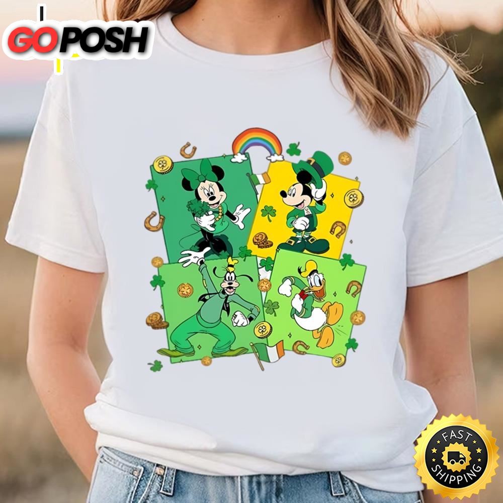 Disney St Patricks Day Shirt Mickey And Friends Lucky Vibes…