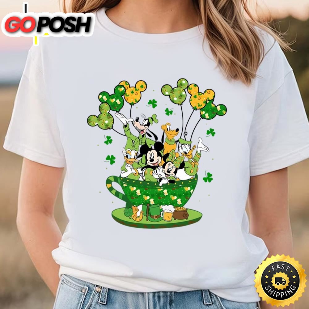 Disney St Patricks Day T-Shirt, Lucky Disney Shamrock Mickey Shirt
