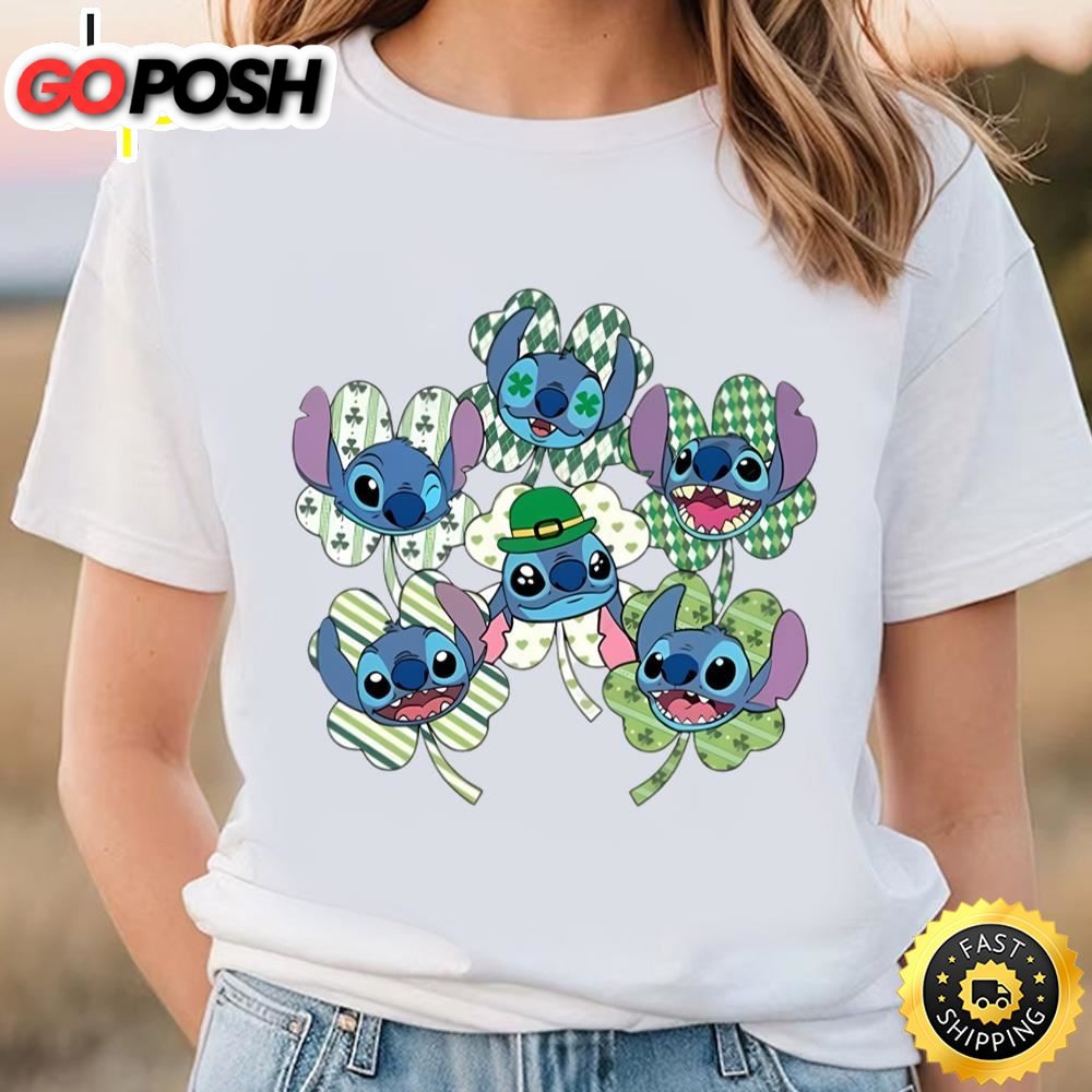 Disney Stitch Lucky Happy St Patricks Day Shirt