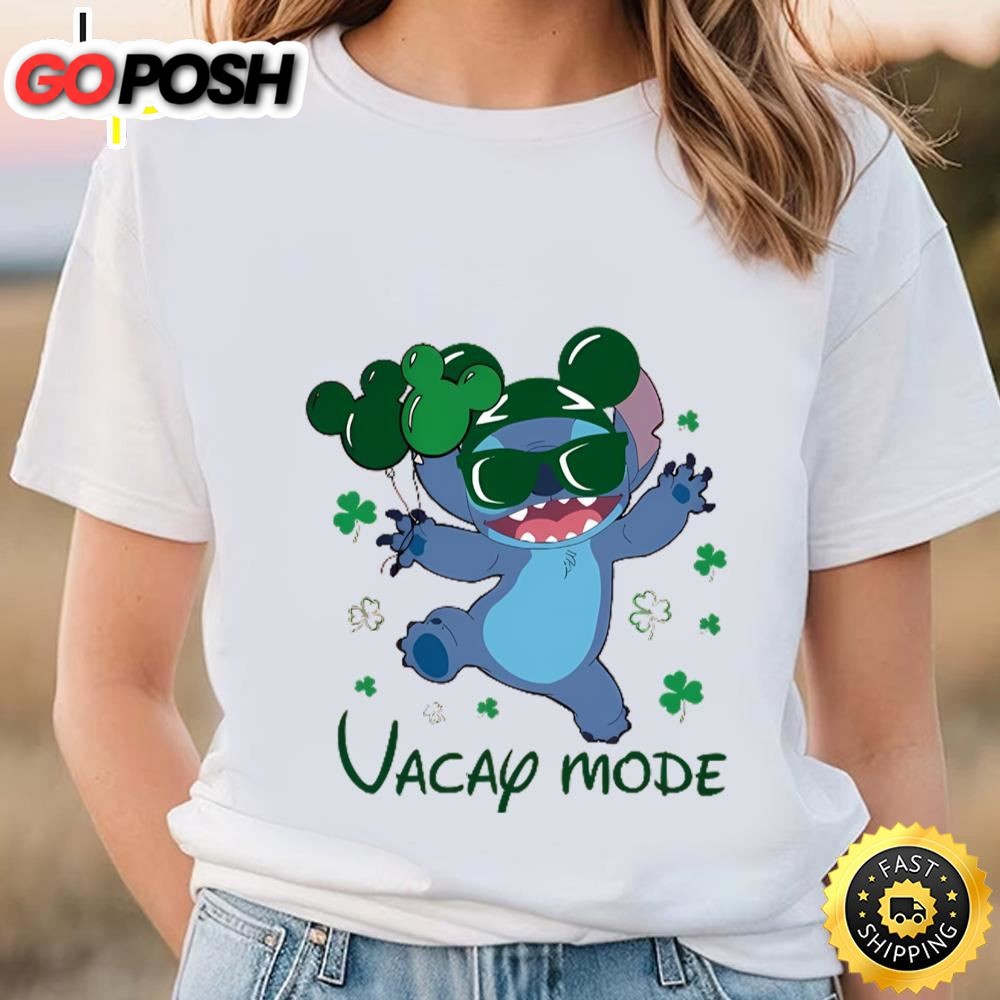 Disney Stitch Vacay Mode Sweatshirt Cute Stitch St Patricks Day Shirt