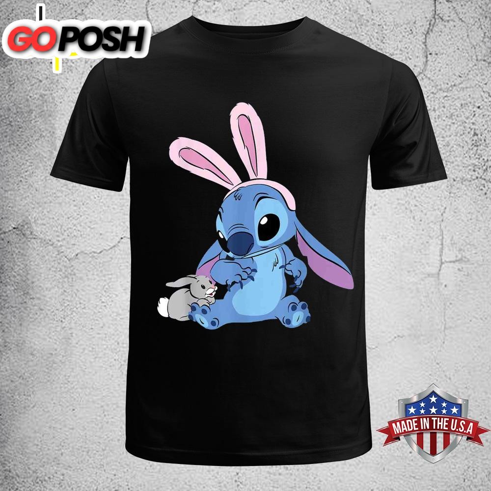 Disney Stitch With Easter Bunny Disney Easter Shirt